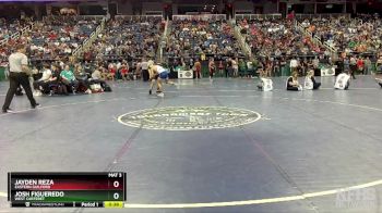 3A 132 lbs Cons. Round 1 - Jayden Reza, Eastern Guilford vs Josh Figueredo, West Carteret