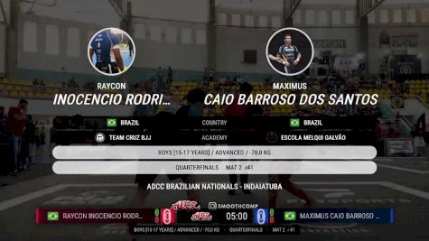 Maximus Caio Barroso Dos Santos vs Raycon Inocencio Rodrigues 2025 ADCC Brazilian Nationals