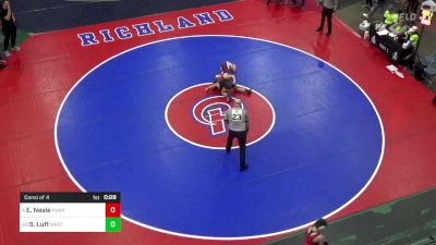 112 lbs Consi Of 4 - Evelynn Neale, Punxsutawney vs Sofia Luft, West Allegheny