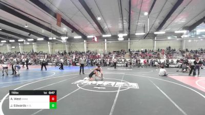 116 lbs Consi Of 16 #2 - Azeiah West, Ganado Wrestling Club vs Jacob Edwards, X-CLUSIVE Wrestling