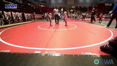 37-40 lbs Quarterfinal - Dilynn Burch, Sperry Wrestling Club vs Pyper Patterson, Unattached