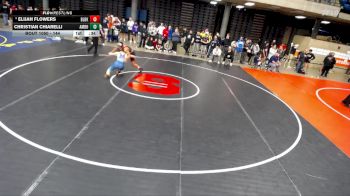 144 lbs Semifinal - Elijah Flowers, Bolingbrook vs Christian Chiarelli, Unattached