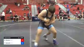 87 kg Semifinal - Spencer Woods, Army (WCAP) vs Tyler Hannah, Combat W.C. School Of Wrestling