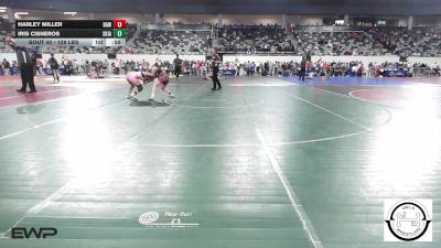 128 lbs Consolation - Harley MILLER, Raw Wrestling Club vs Iris Cisneros, Skiatook Bulldog Wrestling