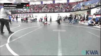 52 lbs Consi Of 8 #1 - Ryatt Luchsinger, Lexington Wrestling Club vs Bryson Bennett, Rough Riders