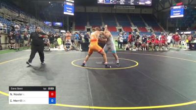 220 lbs Cons Semi - Nick Nosler, Illinois vs Coby Merrill, California