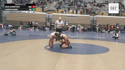 133 lbs Consi Of 16 #2 - Sean Garretson, Unrostered NAPS vs Landon Bainey, Edinboro