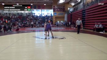 184 lbs Quarterfinal - Danny DeCristofaro, Cornell College vs Austin Gomez, Coe