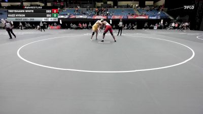 285 lbs Cons. Round 1 - Kazz Hyson, Graceland vs Treyshawn White, Cumberlands