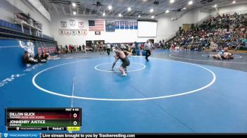 220 lbs Champ. Round 1 - Dillon Glick, Thunder Basin High School vs JonHenry Justice, Sheridan
