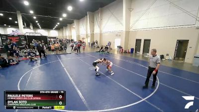 75 lbs Round 1 - Dylan Soto, Champions Wrestling Club vs Paulele Peters, LV Bear Wrestling Club (Spring