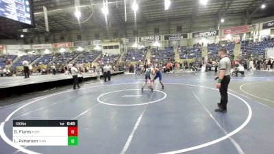 130 lbs 3rd Place - Gavrin Flores, Fort Lupton MS vs Liam Patterson, Timnath Cubs