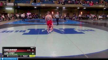 157 lbs 7th Place Match - Luke Condy, Central College (Iowa) vs David Burgess, Huntingdon College