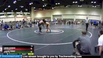 132 lbs Round 5 (10 Team) - Jayda Rankin, Griffin Fang vs Jasmin Perez, SD Fire