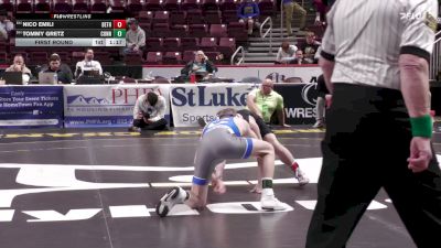 107 lbs First Round - Nico Emili, Bethlehem Cath vs Tommy Gretz, Connellsville