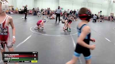 56 lbs Round 1 (8 Team) - Beau McKeown, Mat Assassins vs Maeve Fernald, CTWHALE