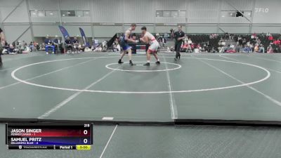 215 lbs Round 2 (8 Team) - Jason Singer, Pennsylvania vs Samuel Pritz, Oklahoma Blue