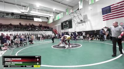 175 lbs 1st Place Match - Cross Rodriguez, Calvary Chapel vs Efosa Osayande, Penninsula