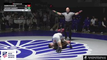 157 lbs Anthony Barrett, Caldwell vs Dante D`achille, West Essex Regional