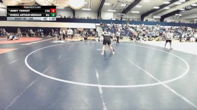 285 lbs Champ. Round 2 - Jimmy Yeingst, Elizabethtown vs Kweku Arthur-Mensah, Washington And Lee