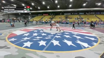 130 lbs 2nd Place Match - Paiten Einspahr, 308 Wrestling Academy vs Sadie Schomp, Wild West Wrestling