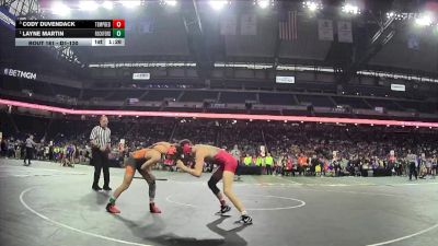 D1-120 lbs Quarterfinal - Layne Martin, Rockford vs Cody Duvendack, Temperance Bedford