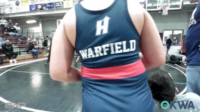 130-140 lbs Consolation - Jackson Machell, Husky WC vs Dominic Foster, Cushing Tigers