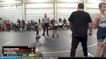 107/112 Round 1 - Olivija Wiltshire, Alma Wrestling vs Quentin Hall, Hall Family Wrestling