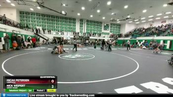 145 lbs Quarterfinal - Micah Petersen, Cokeville vs Nick Weipert, Green River