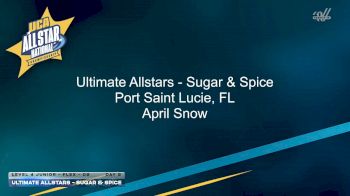 Ultimate Allstars - Sugar & Spice [2026 L4 Junior - Flex - D2 Day 2] 2026 UCA & UDA All Star Nationals