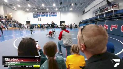 45-45 lbs Round 1 - Hudson Mogen, Eastside United vs Zakai Lukalu, Torrington Wrestling Club