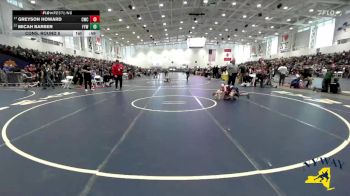 59 lbs Cons. Round 5 - Micah Barber, Falconer Youth Wrestling vs Greyson Howard, Clarence Wrestling Club