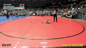43 lbs Consi Of 16 #2 - Troy Haugen, Beaver Wrestling vs Ezra Saenzpardo, El Paso Texas Wrestling Club
