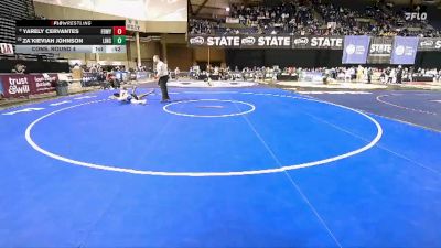 Girls 3A 110 lbs Cons. Round 4 - Yarely Cervantes, Federal Way (Girls) vs Za`Kieviah Johnson, Lincoln (Tacoma) (Girls)