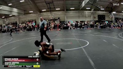 60 lbs Cons. Round 3 - Ethan Ulrick, Kent County Junior Wrestling vs Kadyn Griffin, SMWC Wolfpack