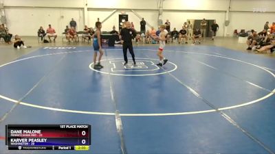 83 lbs Placement Matches (8 Team) - Dane Malone, Pennsylvania Red vs Karver Peasley, Washington