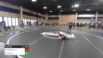 109 lbs Semifinal - Mia Anderson, Nebraska Wr Ac vs Kamila Cerna, Southwest Stallions WC