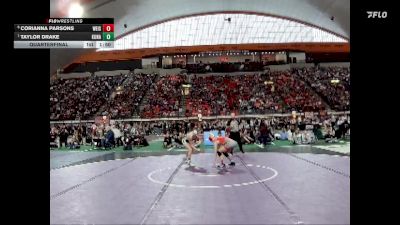 G 107 lbs Quarterfinal - Taylor Drake, Kuna vs Corianna Parsons, Weiser