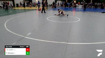 98 lbs Round 3 - Kellen Lovitt, Milford Wrestling Club vs Parker Wickam, Bear Cave