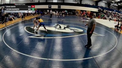 125 lbs Cons. Round 1 - Evan Davis, Pennsylvania State University - Altoona vs Jaydin Barreto, Misericordia