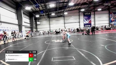95 lbs Rr Rnd 2 - Evan Fitzsimmons, PA Titan Wrestling Club vs Carson Sowers, Indiana Outlaws Red