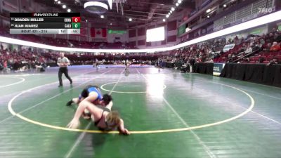 215 lbs Cons. Round 3 - Draden Miller, Kuna vs Juan Juarez, Caldwell