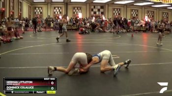 91 lbs Champ. Round 1 - Dominick Colaluce, Motion vs Herman Littleton, Dover Bandits