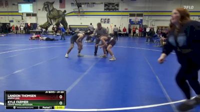 JV-20 lbs Round 3 - Landon Thomsen, North Linn vs Kyle Farmer, Cedar Rapids Jefferson