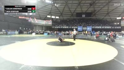 Boys 1B/2B 106 5th Place Match - Collin Christman, Lake Roosevelt vs Jack Steffler, Lake Roosevelt