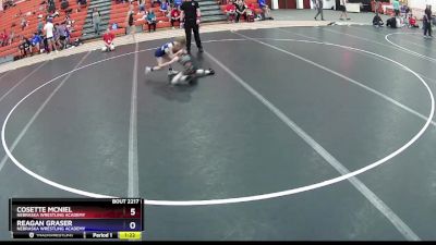 53 lbs Round 2 - Reagan Graser, Nebraska Wrestling Academy vs Cosette McNiel, Nebraska Wrestling Academy