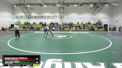 157 lbs Quarterfinal - Mario Rodas-Portillo, Bakersfield College vs Spencer Parry, Unattached