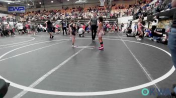 52-57 lbs Rr Rnd 3 - Avery Rosas, OKC Saints Wrestling vs Emilie Lawler, Midwest City Bombers Youth Wrestling Club