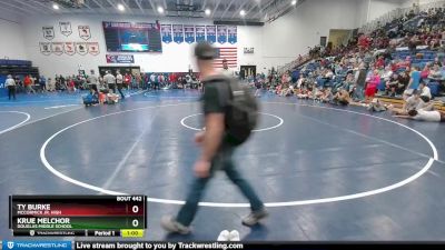 100 lbs Cons. Semi - Ty Burke, McCormick Jr. High vs Krue Melchor, Douglas Middle School