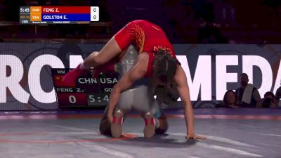 50kg Bronze - Erin Golston, USA vs Ziqi Feng, CHN